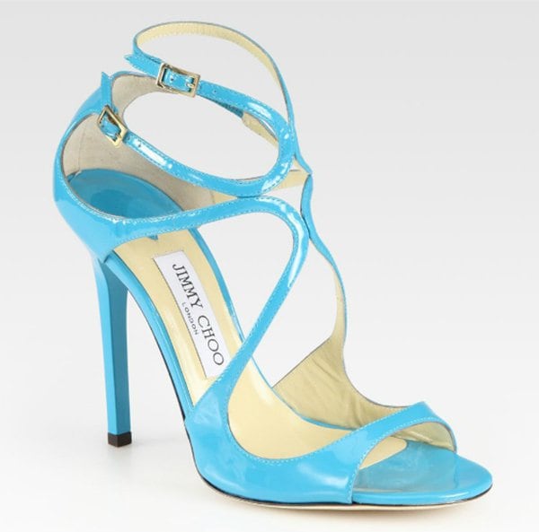 Jimmy Choo Lance Turquoise Sandals 