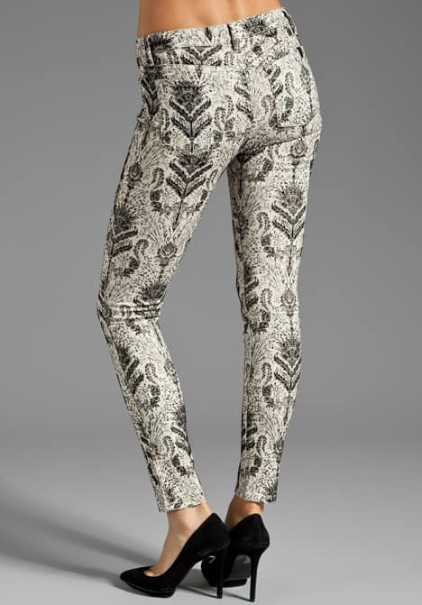 Fashion Spotlight: Joe's Jeans The Skinny Baroque Flocking, blending classic and contemporary style