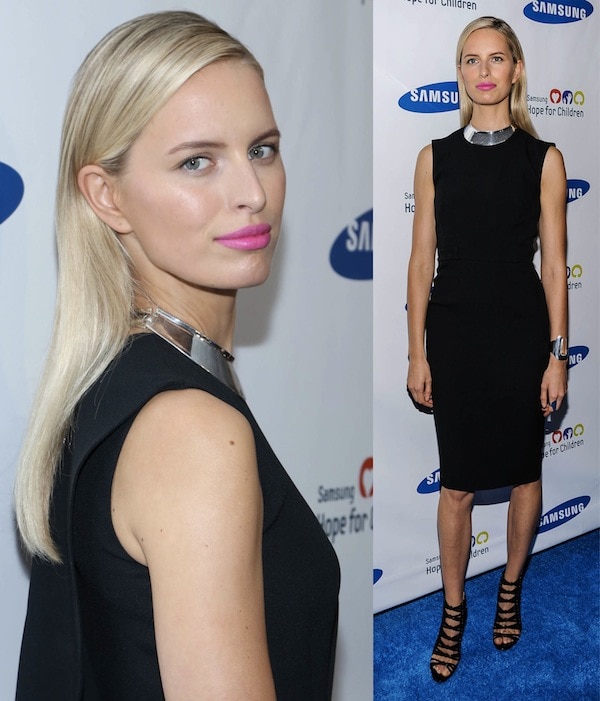 Karolina Kurkova naturally beautiful and chic at the Samsung Hope for Children Gala in New York City on June 11, 2013