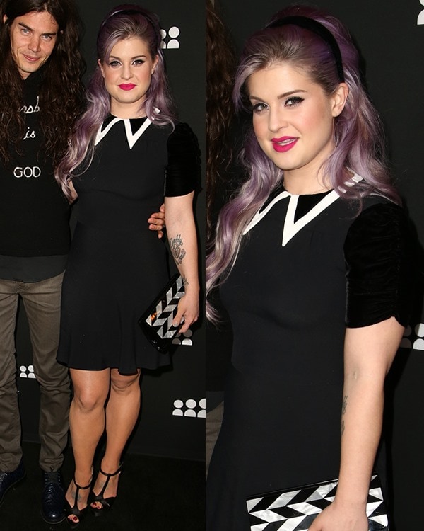 Kelly Osbourne elevates gothic glam with Miu Miu heels at the Myspace launch