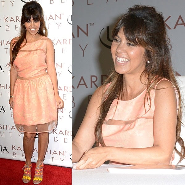 Kourtney Kardashian at the launch of the Kardashian Beauty cosmetic line at ULTA Beauty in Huntington Beach, California on June 9, 2013