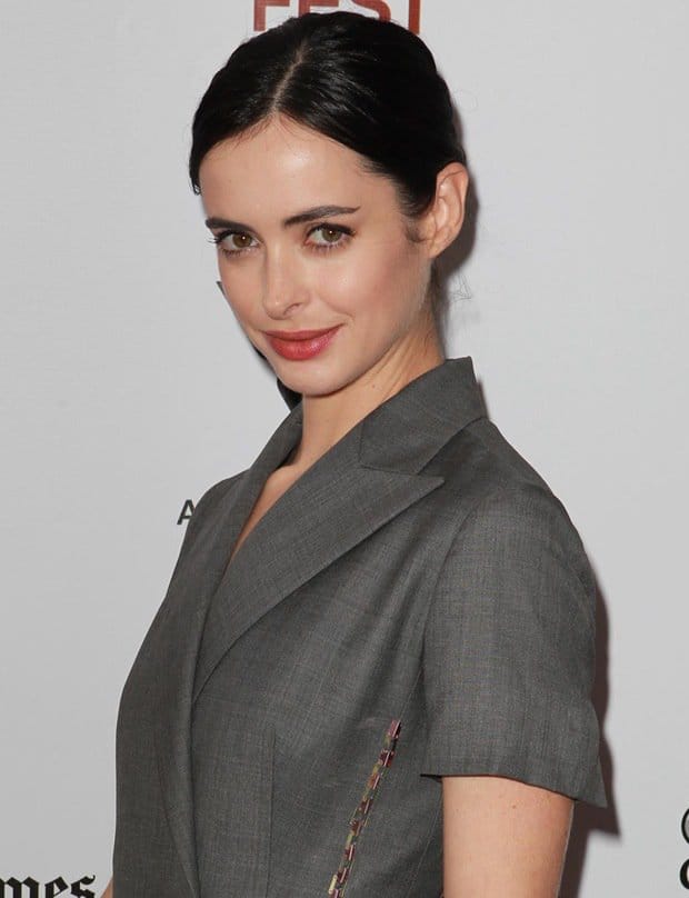 Complementing the minimalistic style, Krysten Ritter had her hair pulled back and wore minimal makeup at the premiere of 'The Way, Way Back' at the 2013 Los Angeles Film Festival in Los Angeles on June 23, 2013