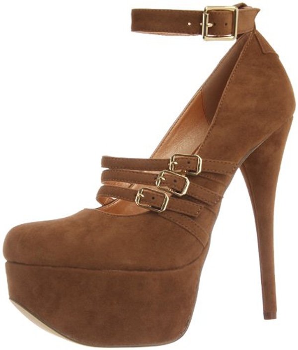 Luichiny "Pam Per" Platform Pumps in Camel