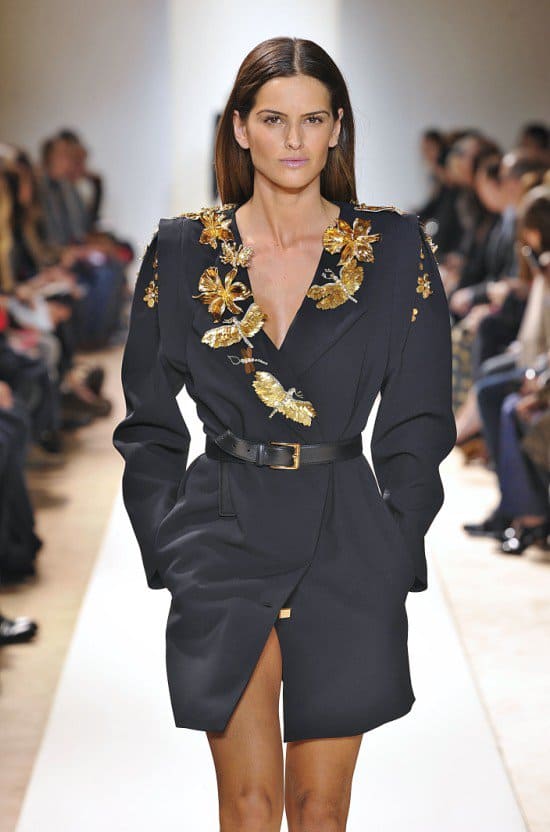 Emanuel Ungaro's dress coat at the Paris Fashion Week, Autumn/Winter 2013 show