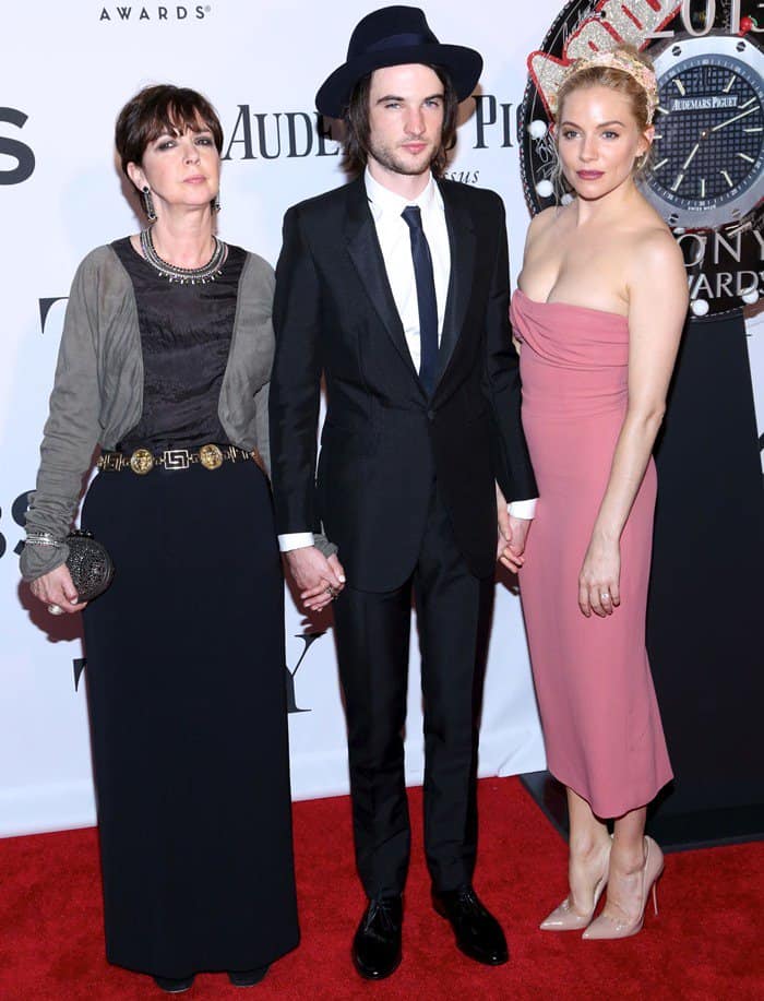 Phoebe Nicholls, Tom Sturridge and Sienna Miller attend The 67th Annual Tony Awards