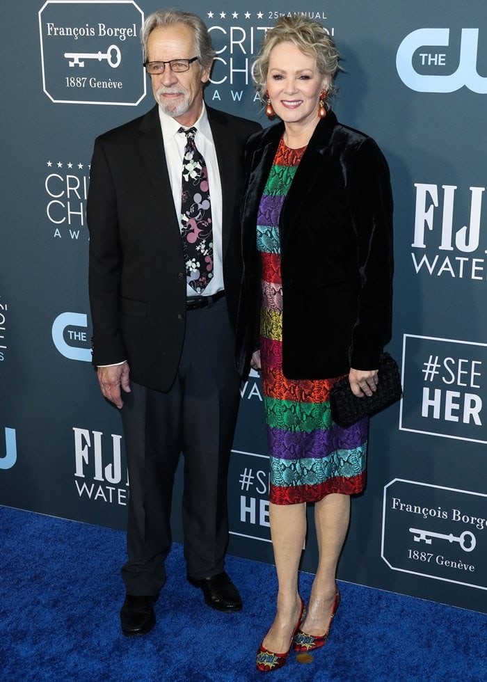 Jean Smart and her husband, Richard Gilliland, attending the 25th Annual Critics' Choice Awards on January 12, 2020, in Santa Monica, California