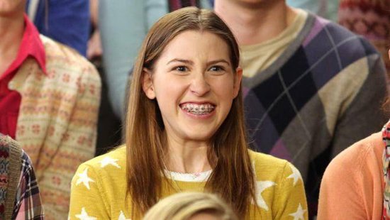 Eden Sher as Sue Heck in the comedy series, The Middle (image from The Chronicle Herald)