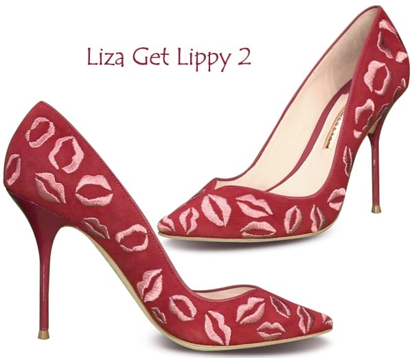 Suede by Sophia Webster Liza Get Lippy 2 Pumps