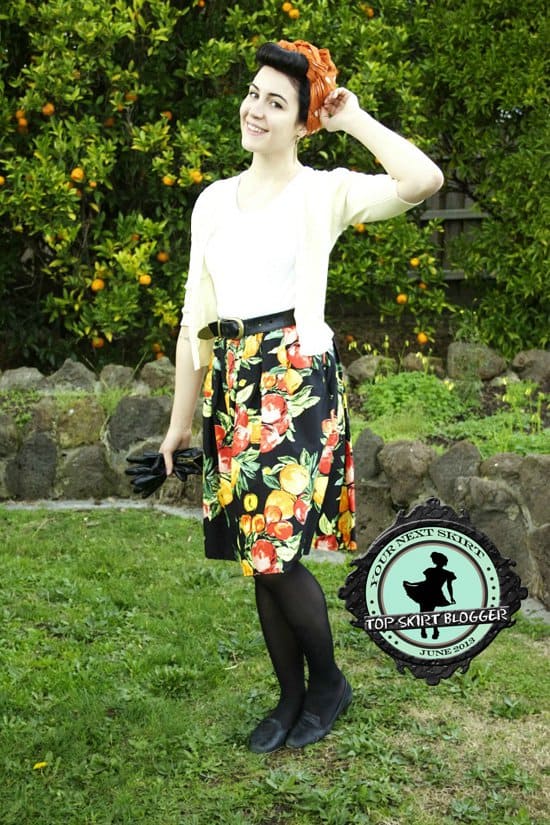 Taygan shows how to look fabulous in a fruit print skirt