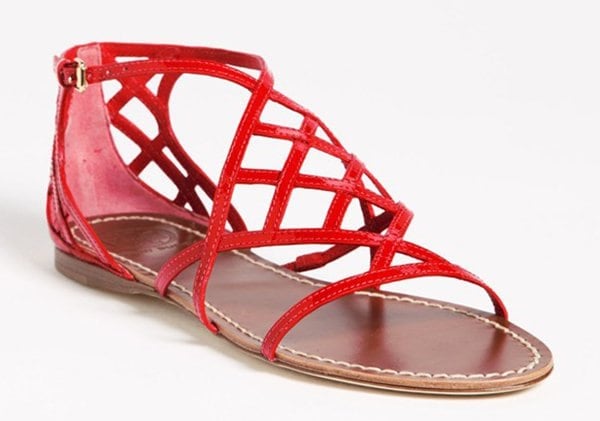 Tory Burch Amalie Sandals Red