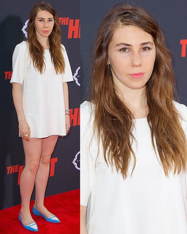 Zosia Mamet flaunts her legs at the New York premiere of The Heat