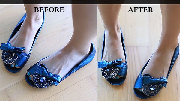 Evelina Barry's Miu Miu flats before and after (It's like magic!)