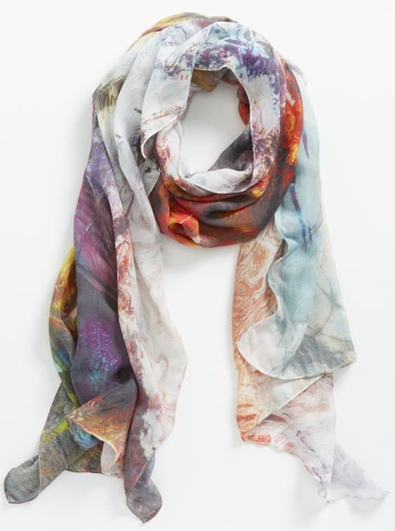 Vibrant Front Row Society Battlefields Scarf, featuring an eclectic blend of colors