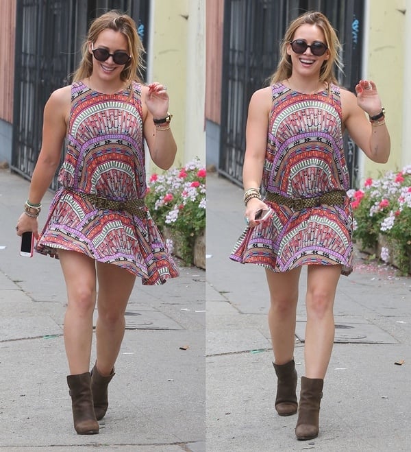 Hilary Duff was full of laughs while out and about in West Hollywood