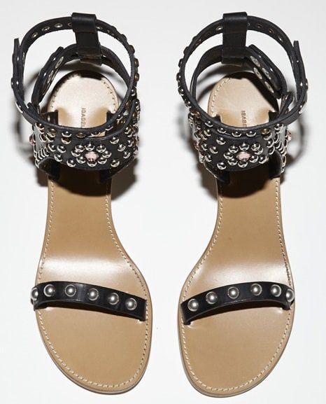 Isabel Marant Caroll Elvis Heeled Cuff Sandals