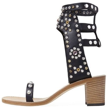 Isabel Marant Caroll Elvis Heeled Cuff Sandals