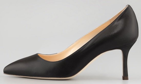 Manolo Blahnik BB 70mm Pumps in Black Leather