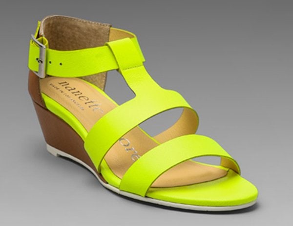 Nanette Lepore 'Absolute Wonder' Wedges in Neon Yellow