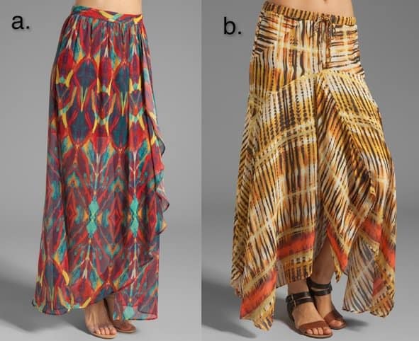 Printed Maxi Skirts