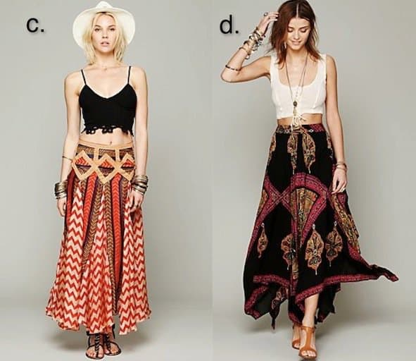 Printed Maxi Skirts