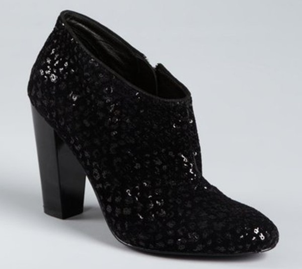 Sigerson Morrison "Gisele" Sequined Ankle Boots