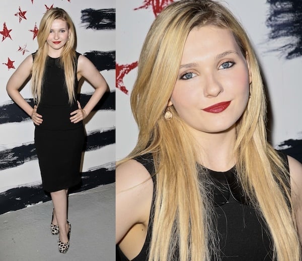 Abigail Breslin's sophisticated style for Mercedes-Benz Fashion Week's Alice + Olivia Spring/Summer 2013 show