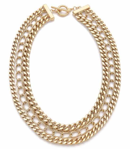 Adia Kibur 3 Layer Chain Necklace