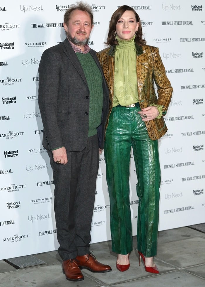 Andrew Upton and Cate Blanchett attend the 'Up Next Gala' at The National Theatre on March 05, 2019 in London, England