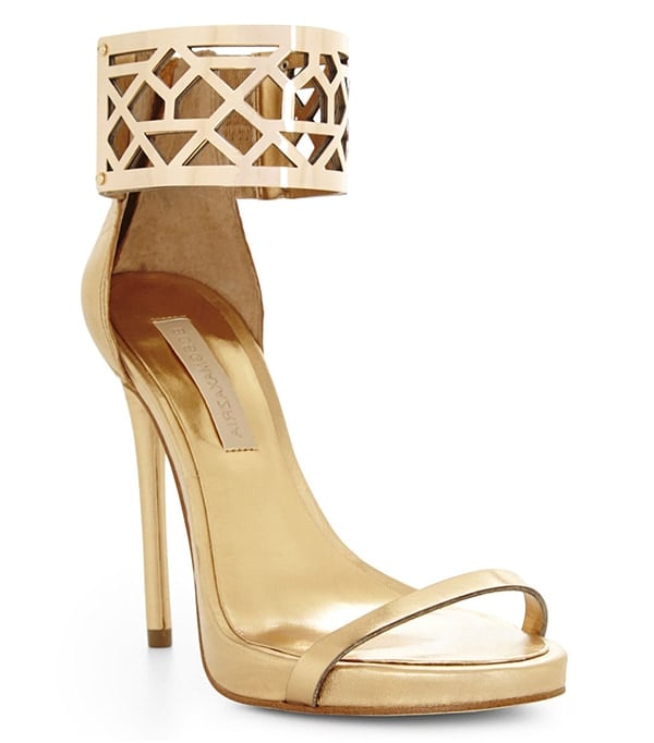 BCBGMAXAZRIA Estie Sandals Gold