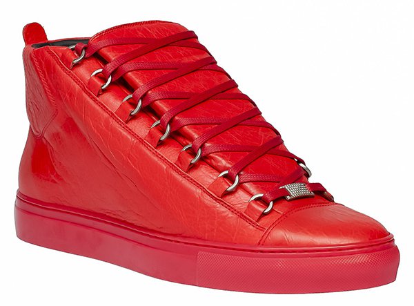 Balenciaga Arena High Trainers Red