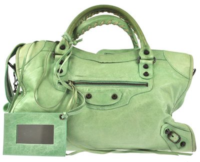 Balenciaga City Bag in Lime Green