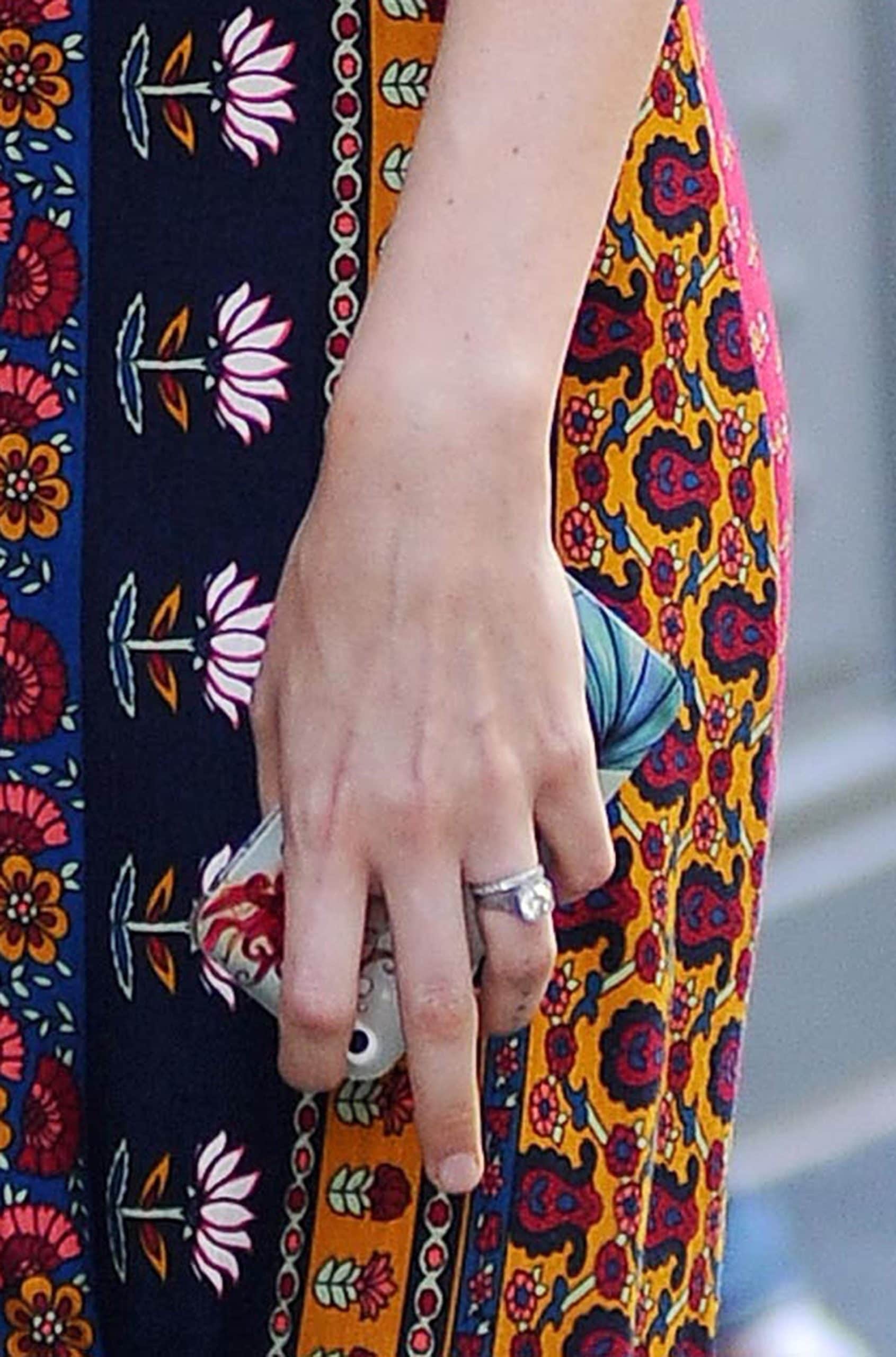 Behati Prinsloo's engagement ring from Adam Levine is a gorgeous and unique vintage piece from the 1930s