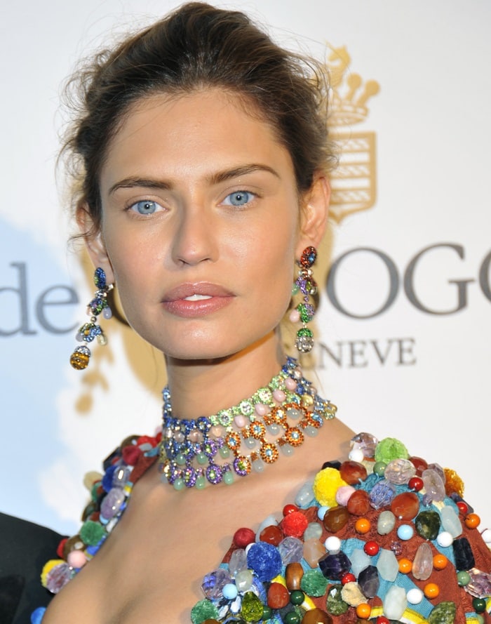 Italian model, Bianca Balti, heavily adorned with extras while attending the de Grisogono Party in Cannes