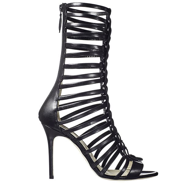 Strappy Brian Atwood "Isabeli" Sandals in Black