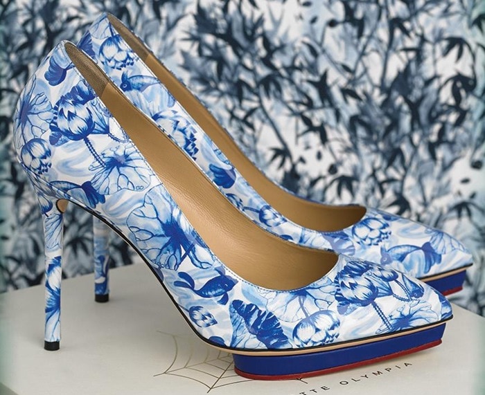 Charlotte Olympia Blue Debbie Pumps