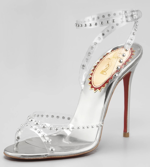 Christian Louboutin Icone a clous sandals silver