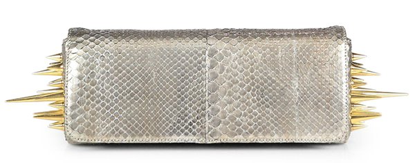 Christian Louboutin Marquise Metallic Python Clutch