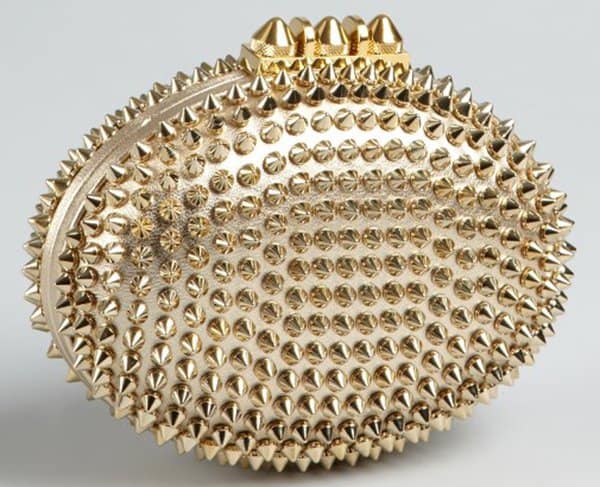 Christian Louboutin Mina Clutch Gold