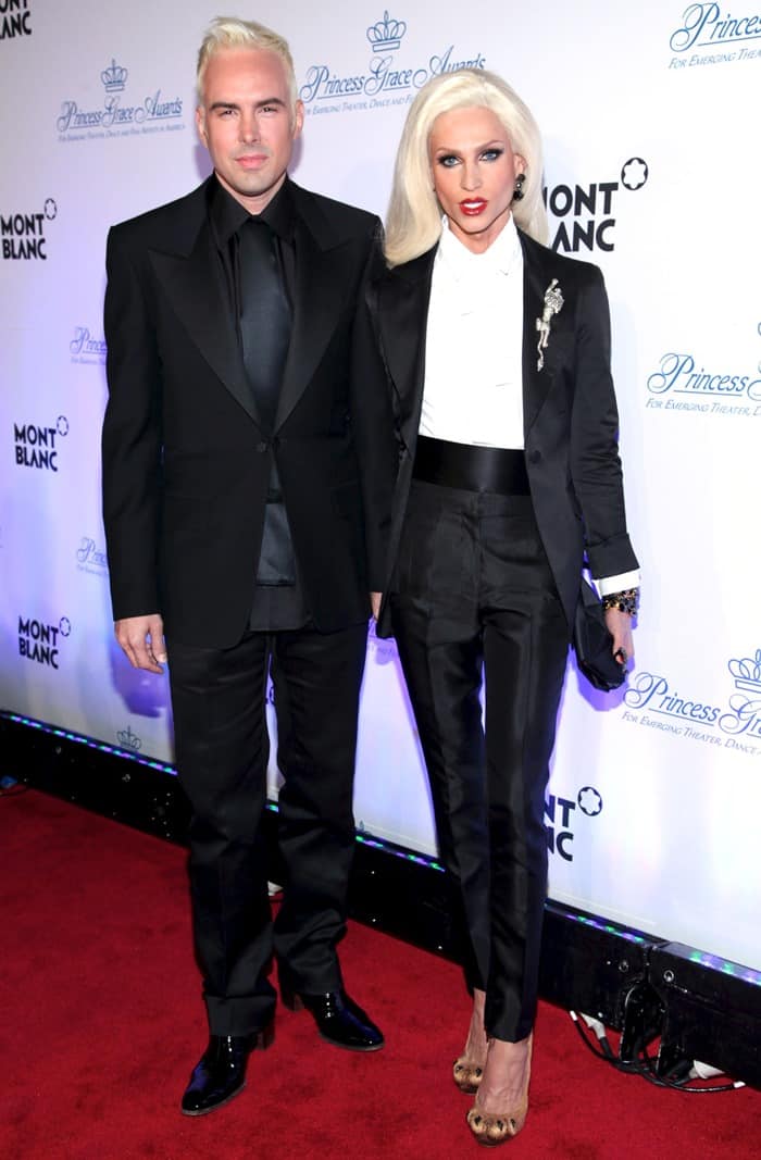 David Blond and Phillipe Blond attend the Princess Grace Awards Gala at Cipriani 42nd Street in New York City on November 1, 2011