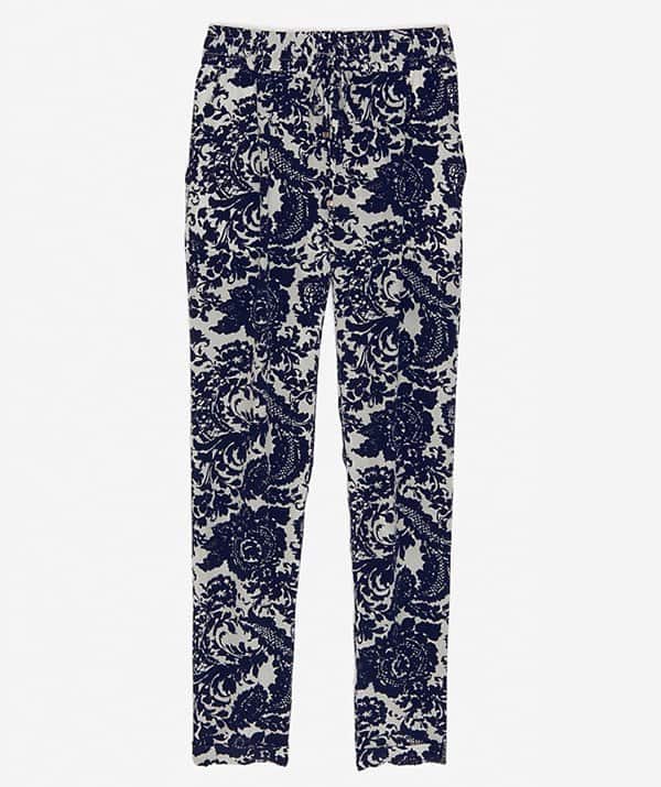 Trendy Exclusive Intermix Silk Paisley Pants available for $188, blending comfort with high fashion