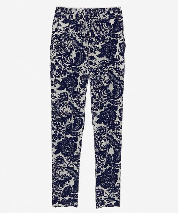 Intermix Silk Paisley Pants