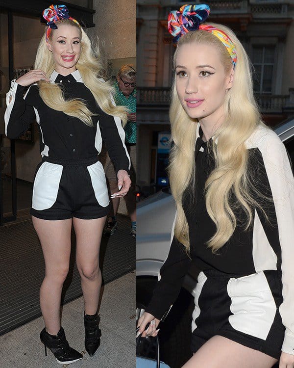 Iggy Azalea leaving the Radio 1 studios in London on July 8, 2013