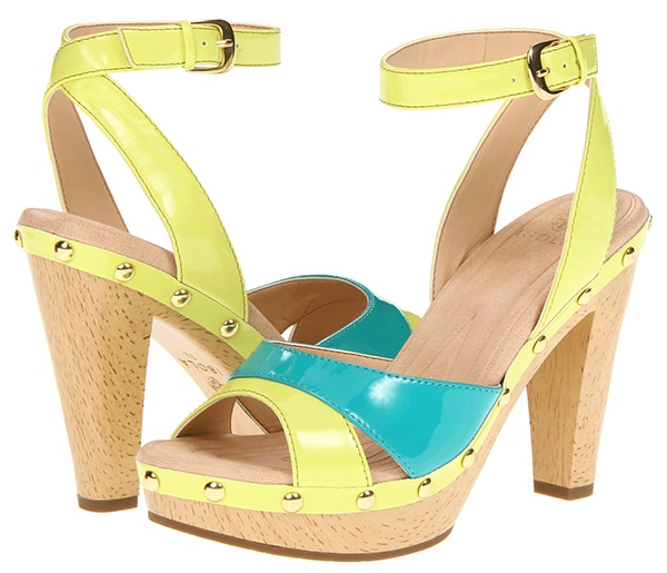 Isola Madalen Sandals Yellow Aqua