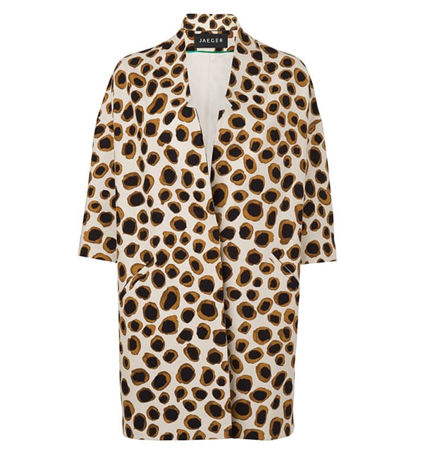 Jaeger Spring Leopard Print Coat