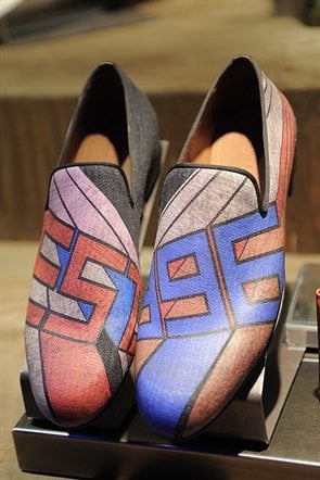 Jimmy Choo Mens SS14 graphic loafer