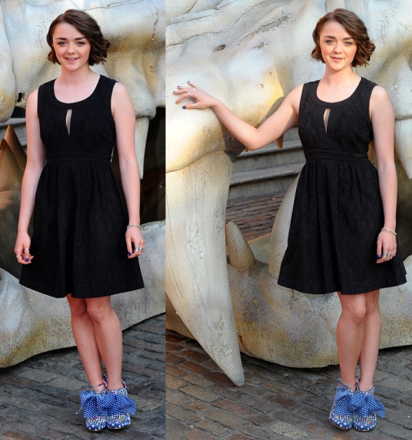 Maisie Williams at the Game of Thrones Season 3 launch at The New Armouries in London on July 18, 2013