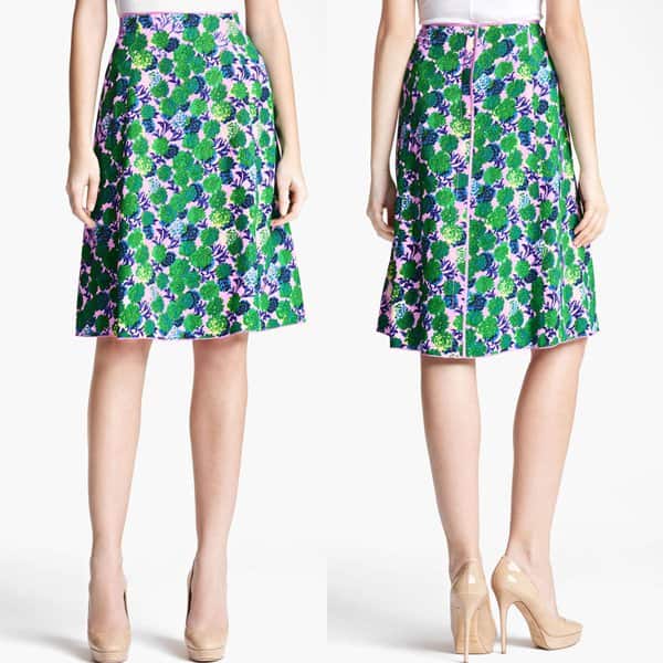 Marc Jacobs Floral Skirt Pink