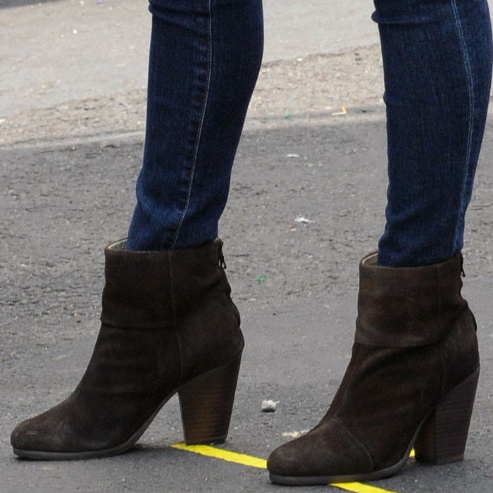 Megan Fox shows off her Rag & Bone “Newbury” boots