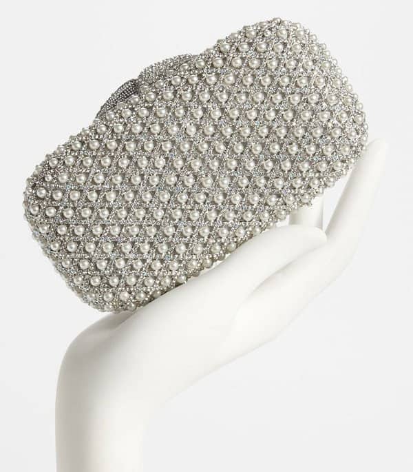 Natasha Couture Pearl Clutch