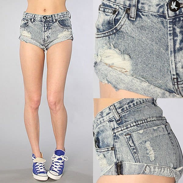 One Teaspoon "Original Bandits" Shorts in Kanvas